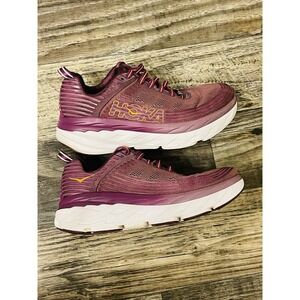 Hoka One One Womens Bondi 6 1019270 ADGJ Purple Running Shoes Sz  6.5